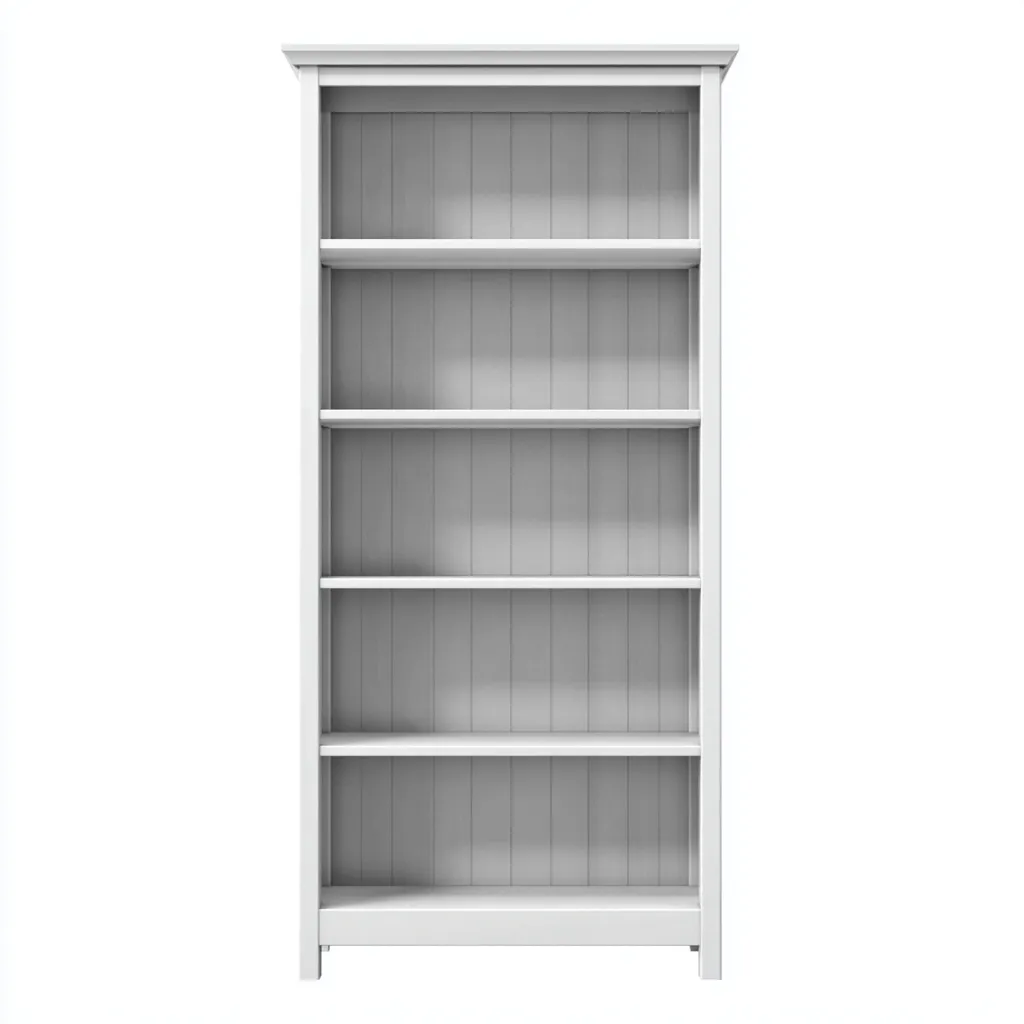 Librerie in legno 90x32x195 cm colore bianco design moderno per organizzazione domestica-Luxegolab