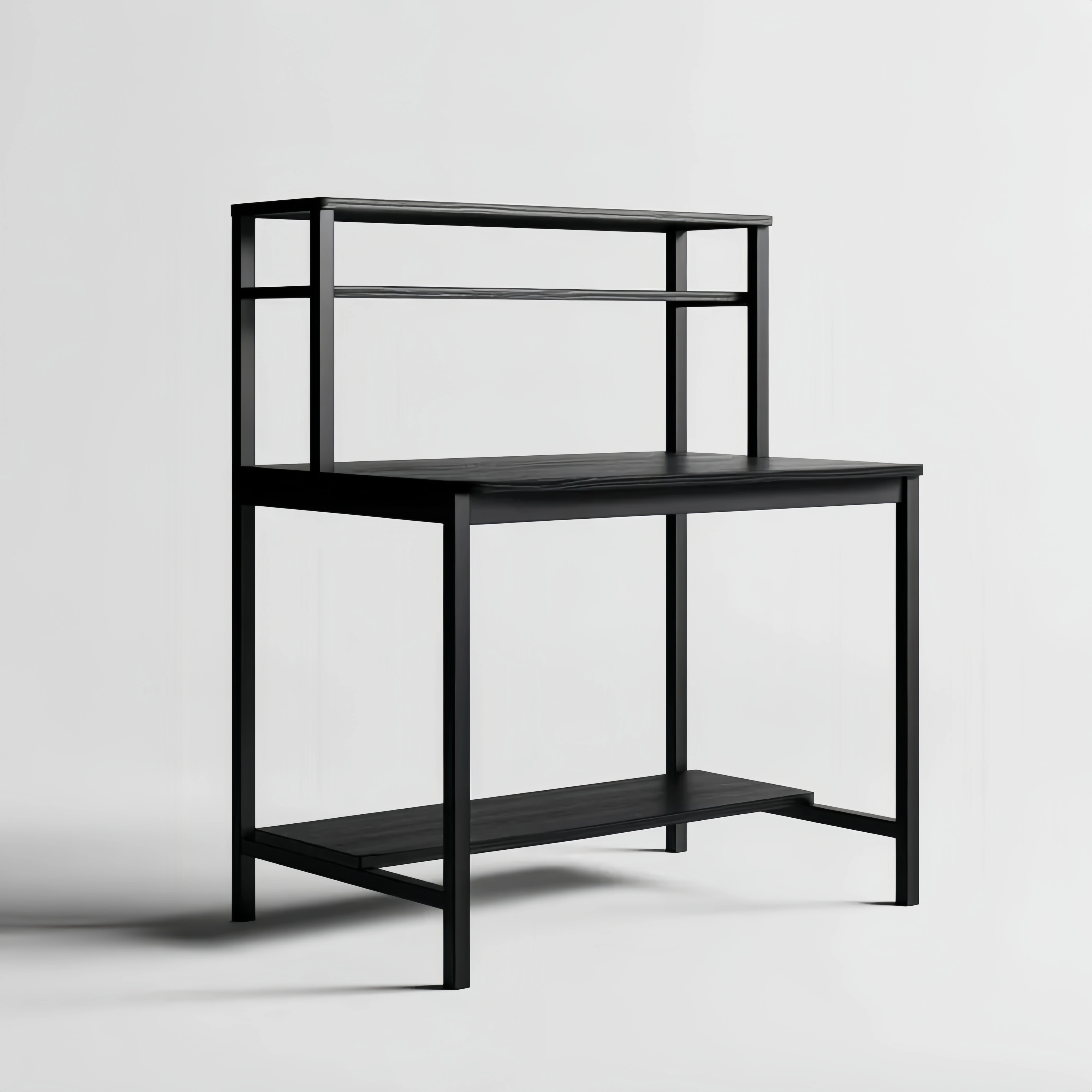 Metallschreibtisch 120x60x145 cm - Schwarz - Modernes Design