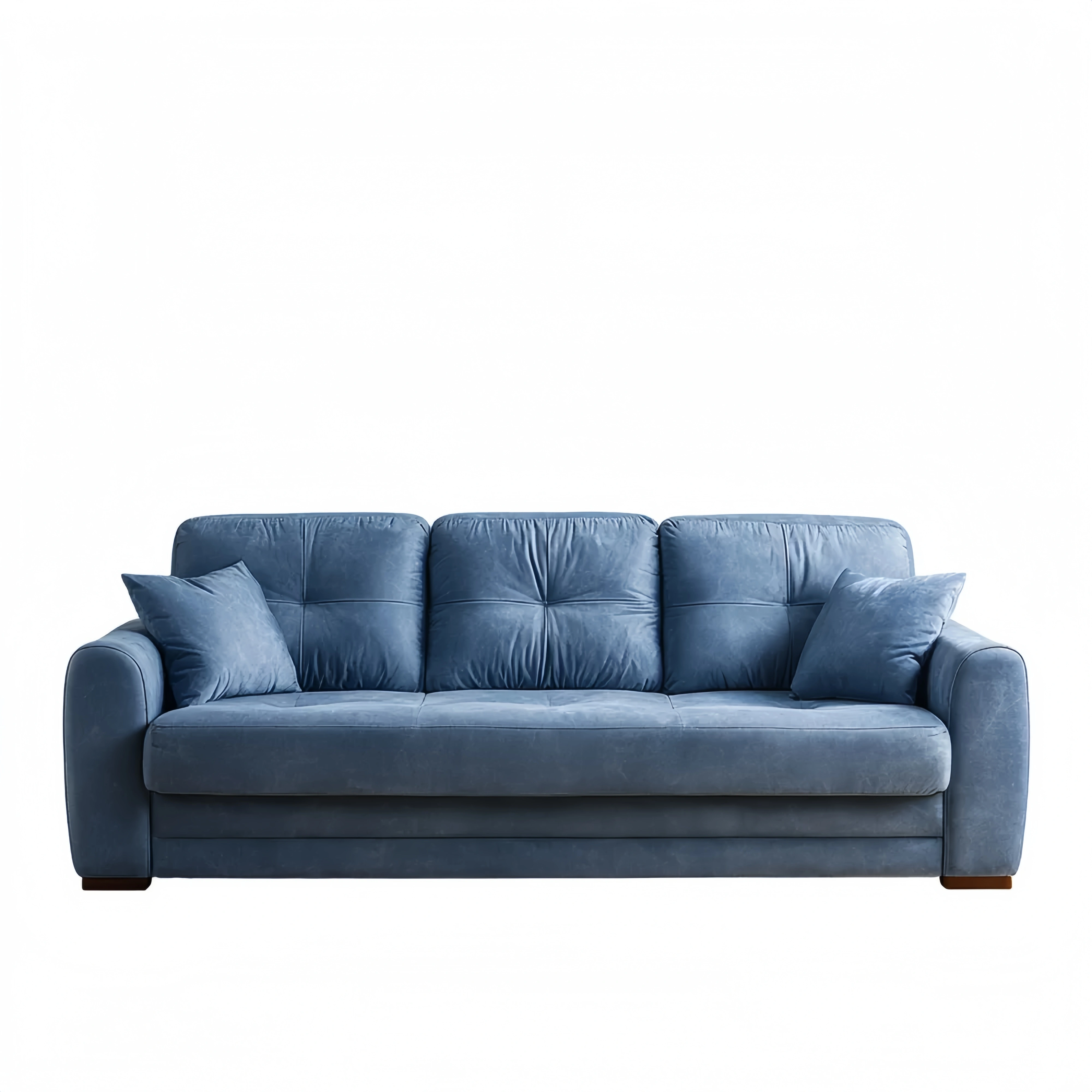 3-Sitzer-Sofa 200x85x90 cm Stoff – Blau – Zeitgenössisches Design