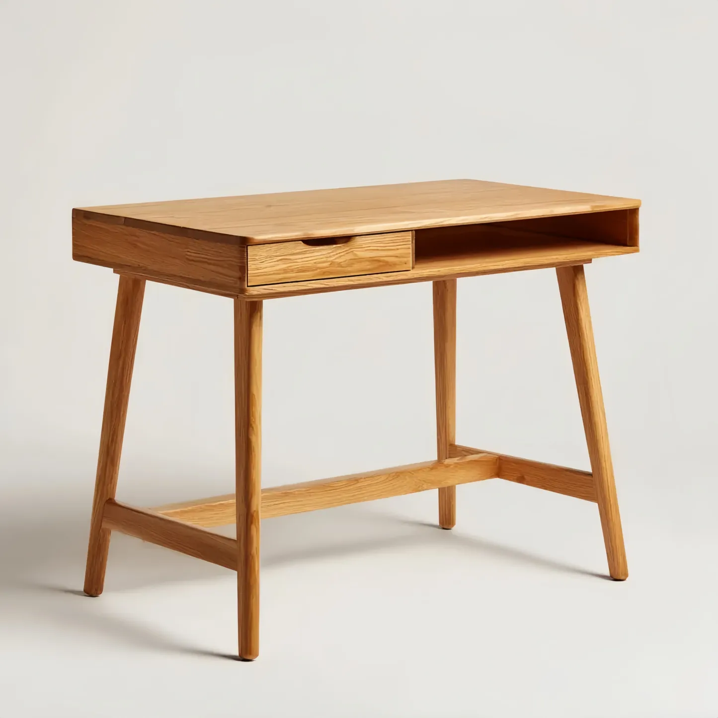 Schreibtisch Massivholz 120x60x75 cm – Natur – Skandinavisches Design