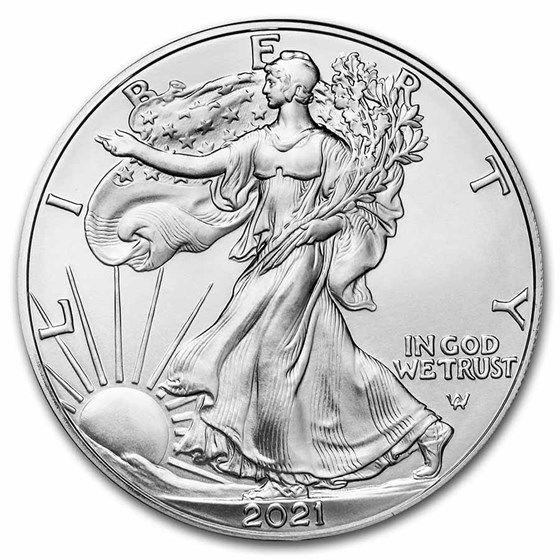 2021 AMERICAN EAGLE ONE OUNCE 99.9% SILVER PROOF COIN