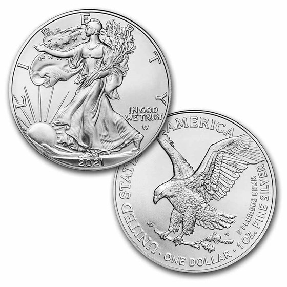2021 AMERICAN EAGLE ONE OUNCE 99.9% SILVER PROOF COIN