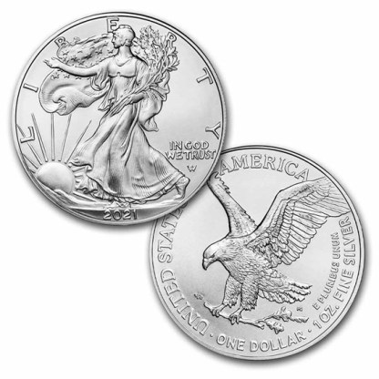 2021 AMERICAN EAGLE ONE OUNCE 99.9% SILVER PROOF COIN