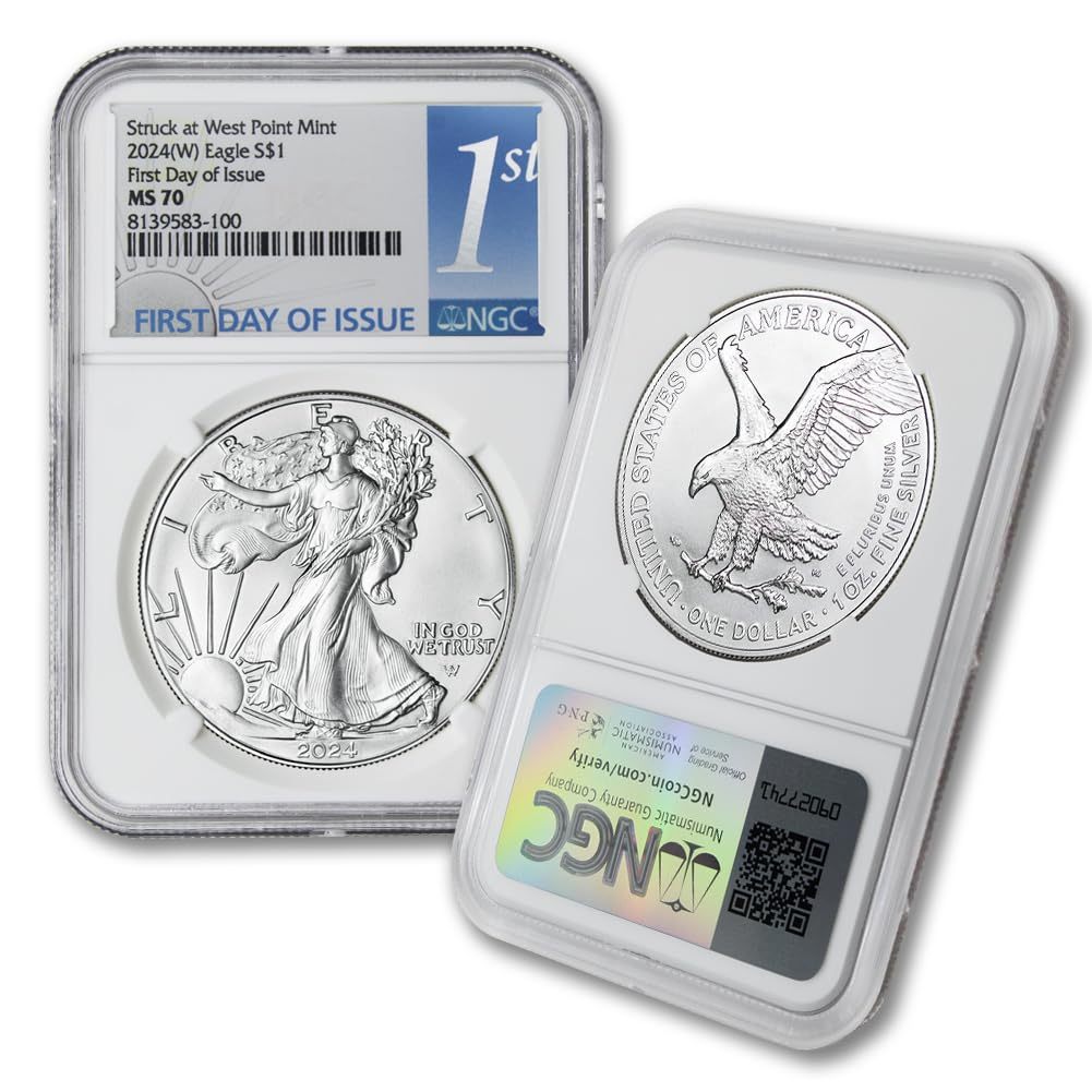 2024 U.S. EAGLE 1 OZ 99.9% SILVER 10-PIECE PROOF COINS