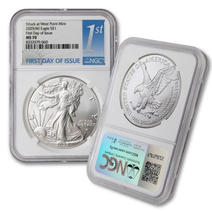2025 U.S. EAGLE 1 OZ 99.9% SILVER 10-PIECE PROOF COINS
