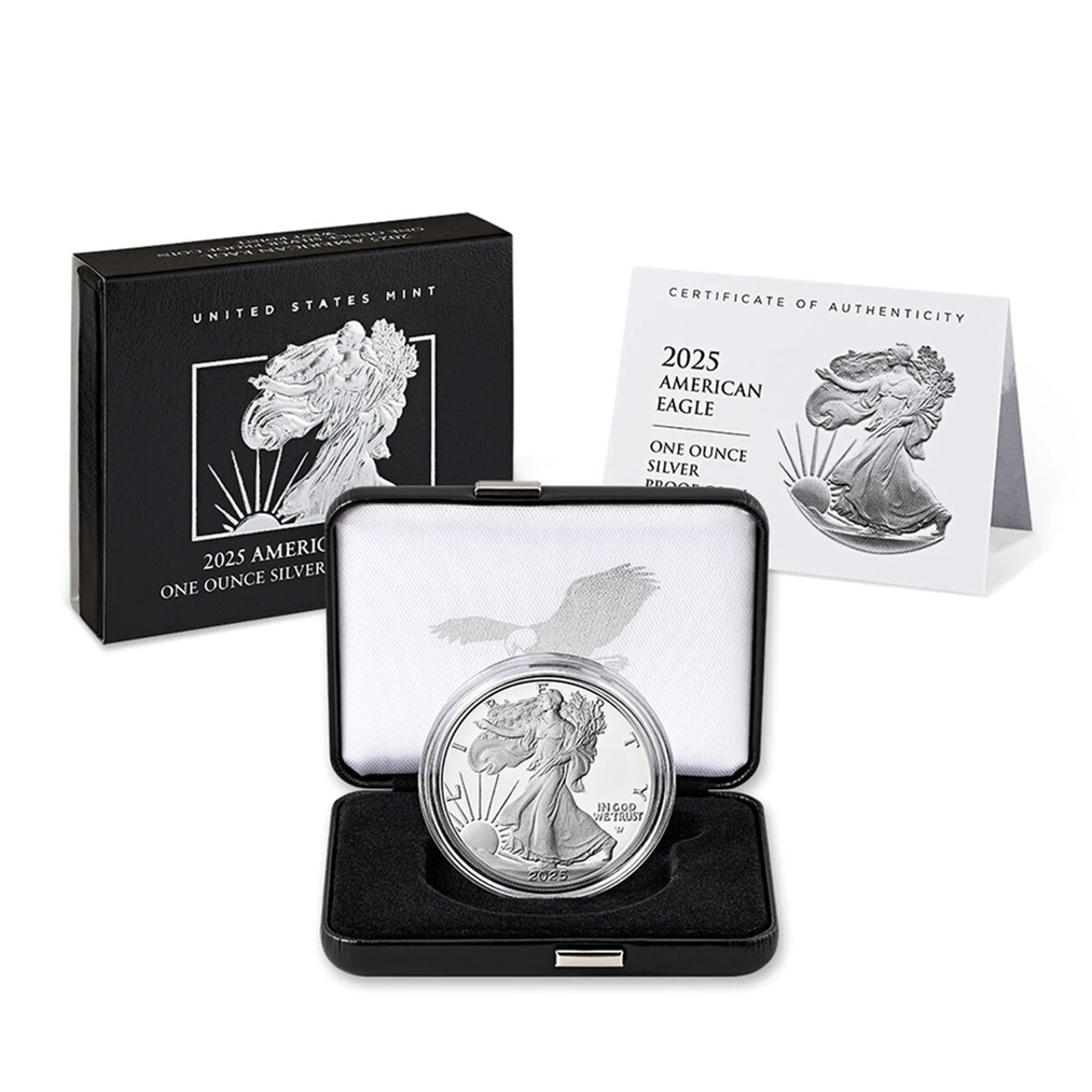 2022～2025 U.S. MINT AMERICAN EAGLE ONE OUNCE 99.9% SILVER PROOF COIN (W)