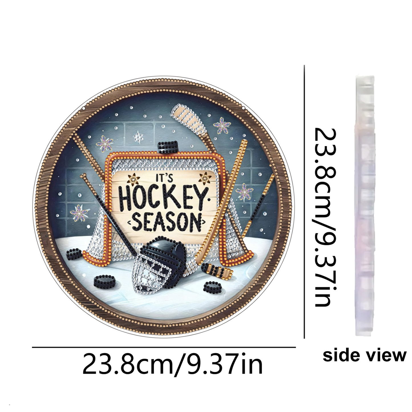 DIY Hockey Diamond painting pendant(Single-Sided)