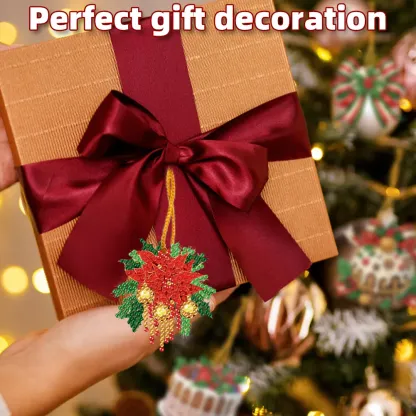 6Pcs DIY Christmas Diamond Painting Pendant (Single-Sided)