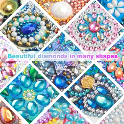 DIY Happy Camper Diamond Painting Pendant(Single-Sided)
