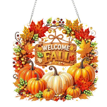 DIY Welcome Falls Special Shape Diamond Painting Pendant