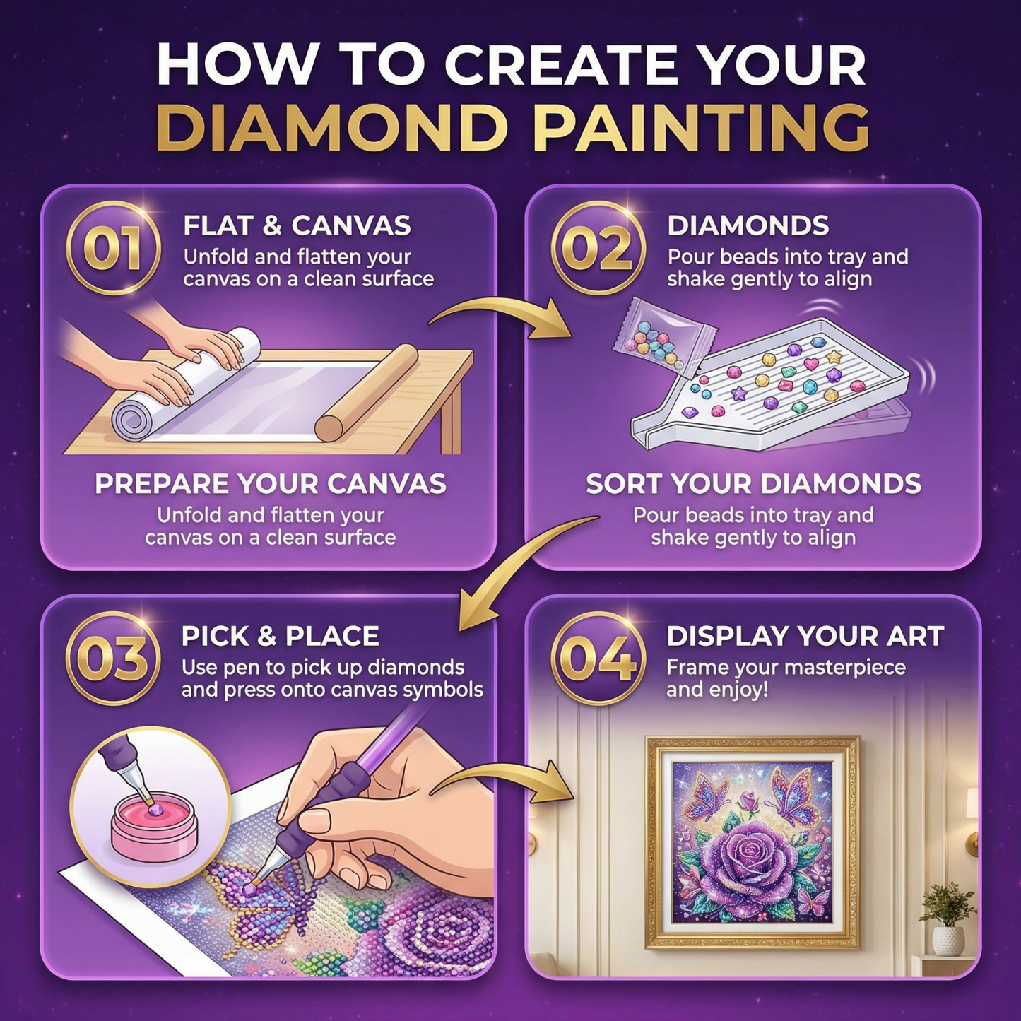 DIY Hockey Diamond painting pendant(Single-Sided)