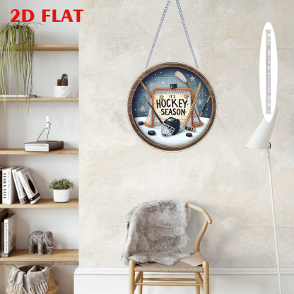 DIY Hockey Diamond painting pendant(Single-Sided)