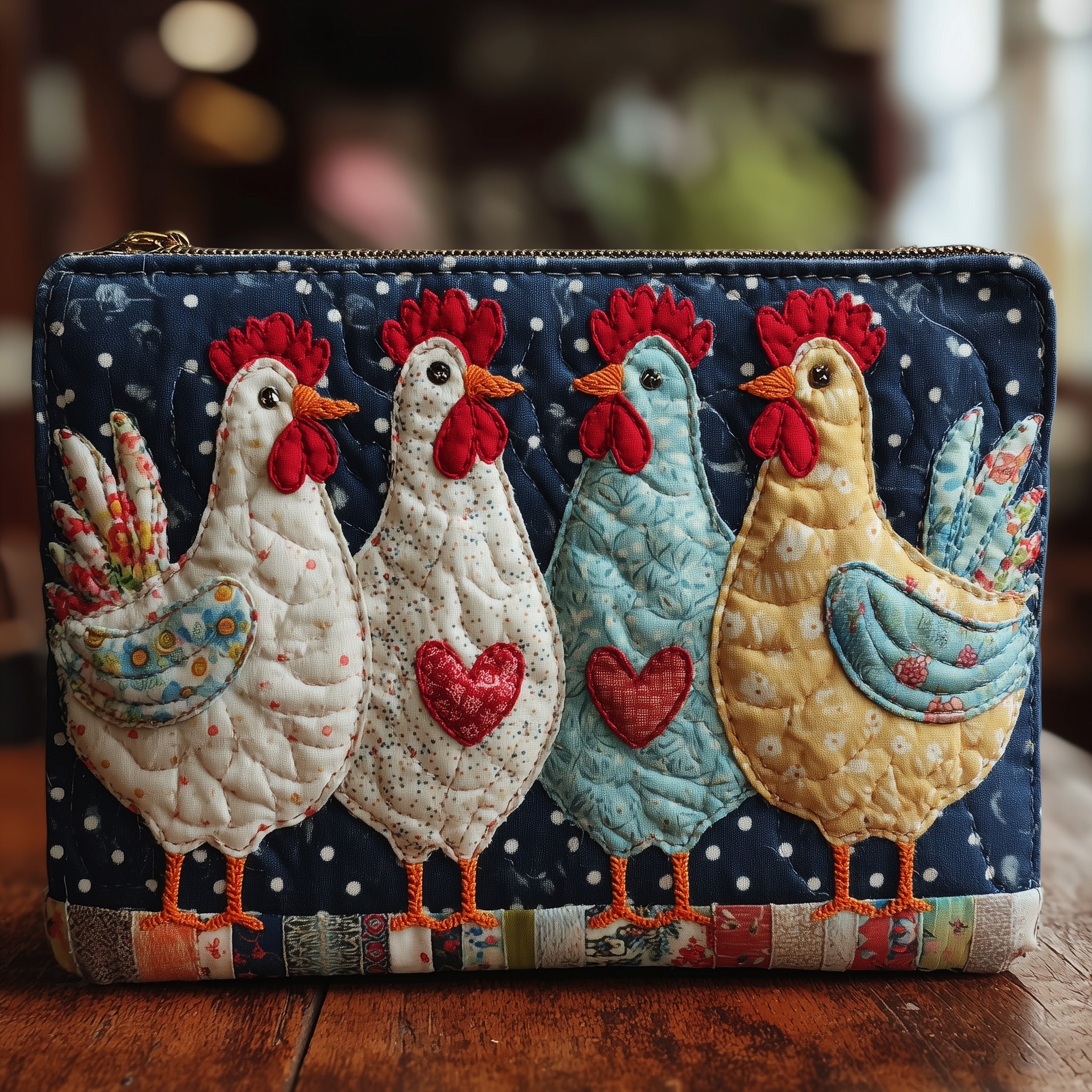 Whimsical Chicken Quilted Purse GFTOMA2960