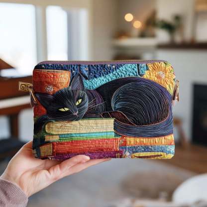 Sleeping Cat Quilted Purse GFTOMA2996
