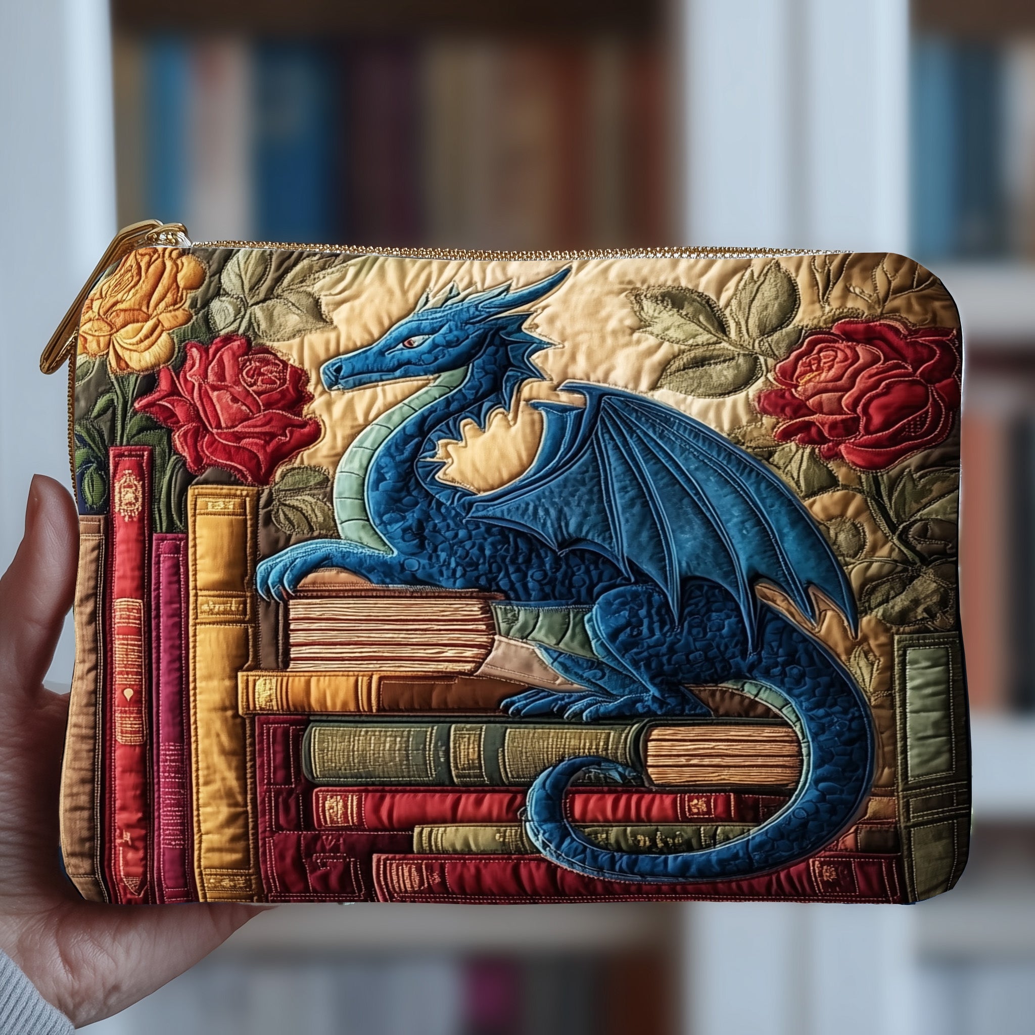 Vintage Dragon Quilted Purse GFTOMA3069