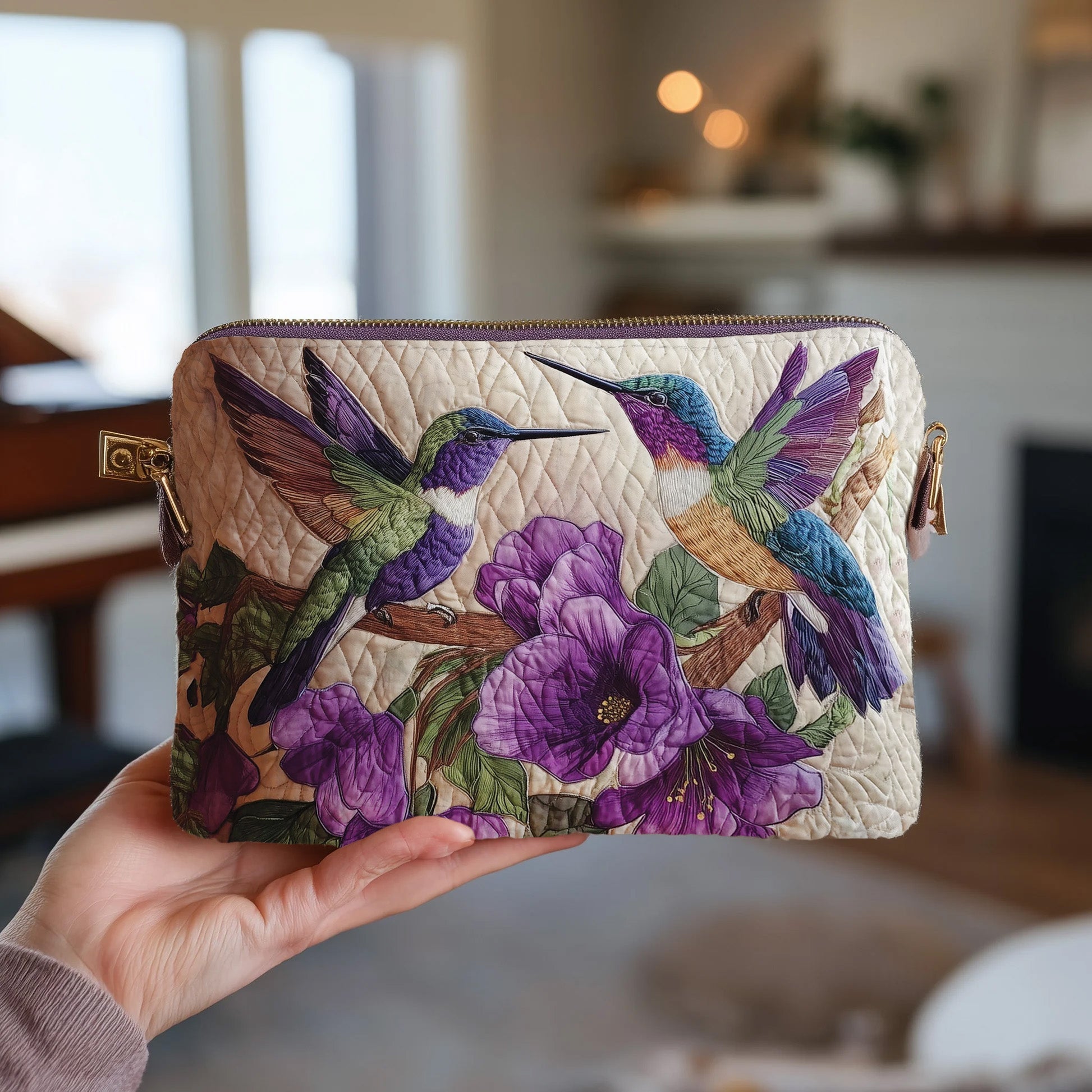 Amethyst Pair Quilted Purse GFTOTL4357