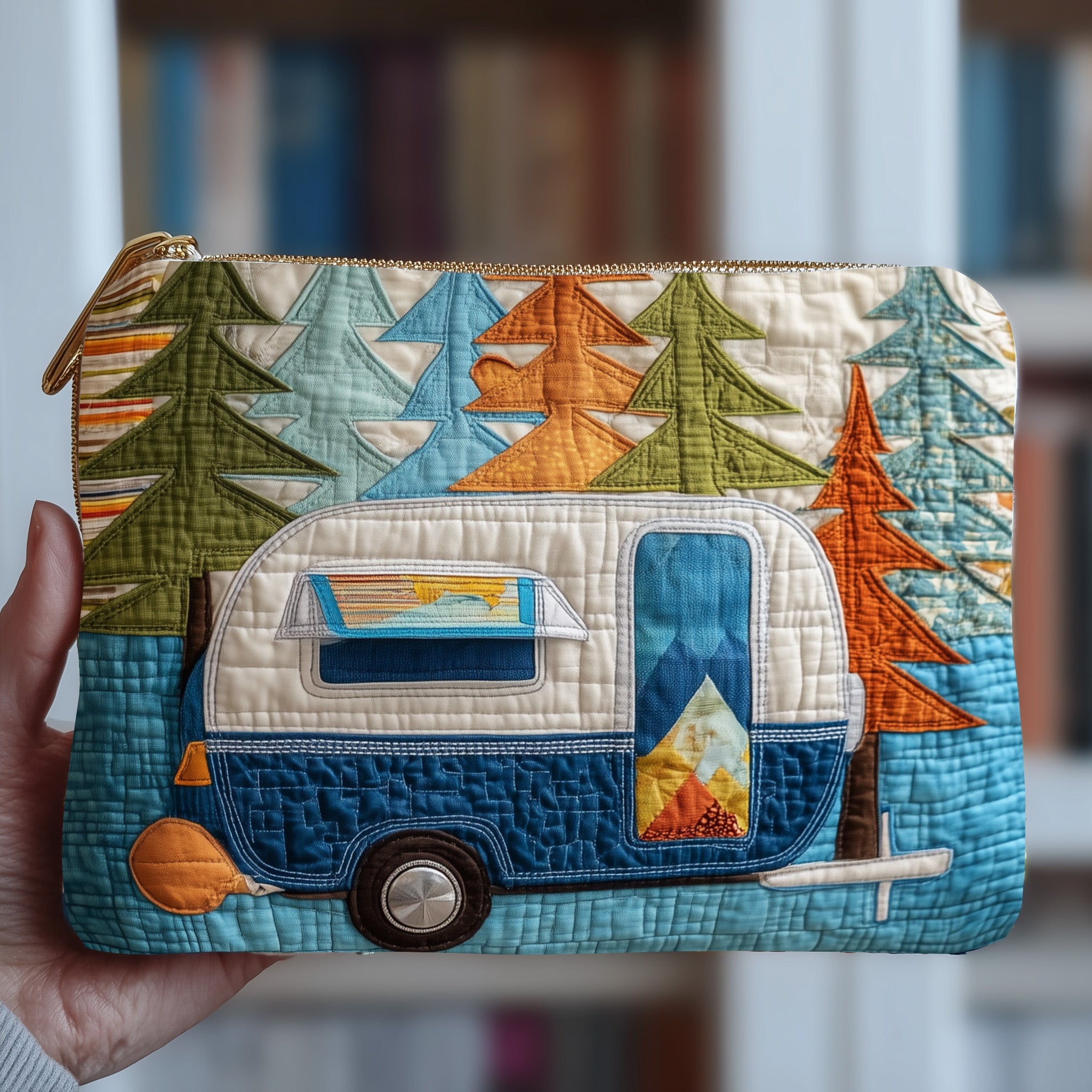 Camping Trailer Quilted Purse GFTOTP10971