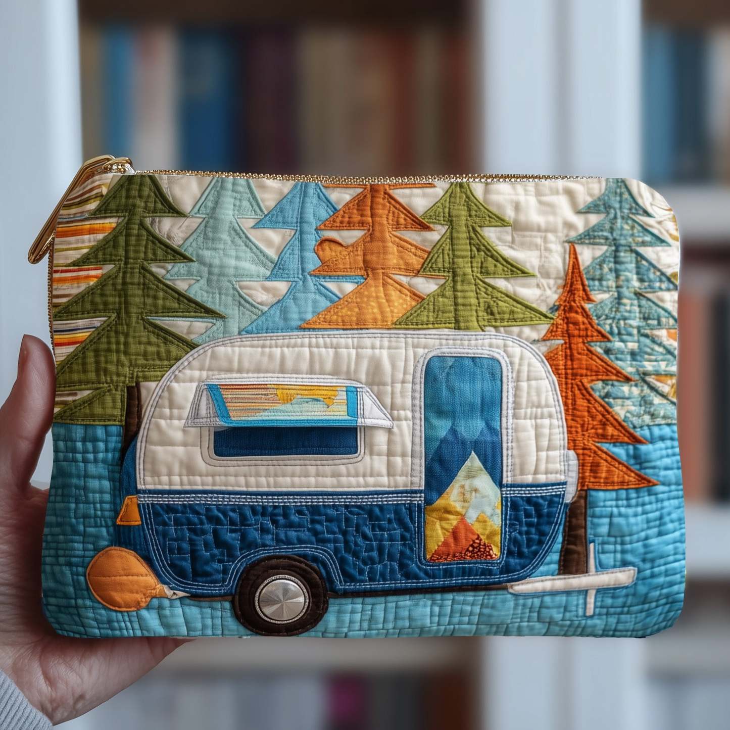 Camping Trailer Quilted Purse GFTOTP10971