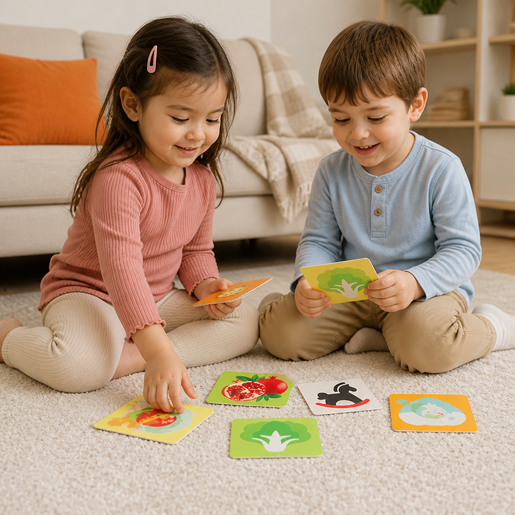 Montessori Baby Learning Flash Cards – Visual Stimulation, Color Recognition & Categorization Set