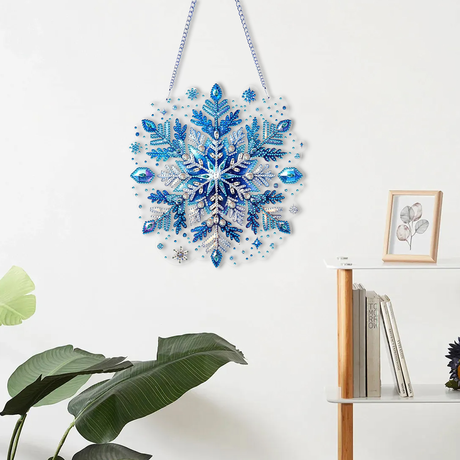DIY Winter Snowflakes Diamond Painting Pendant (Double-Sided)