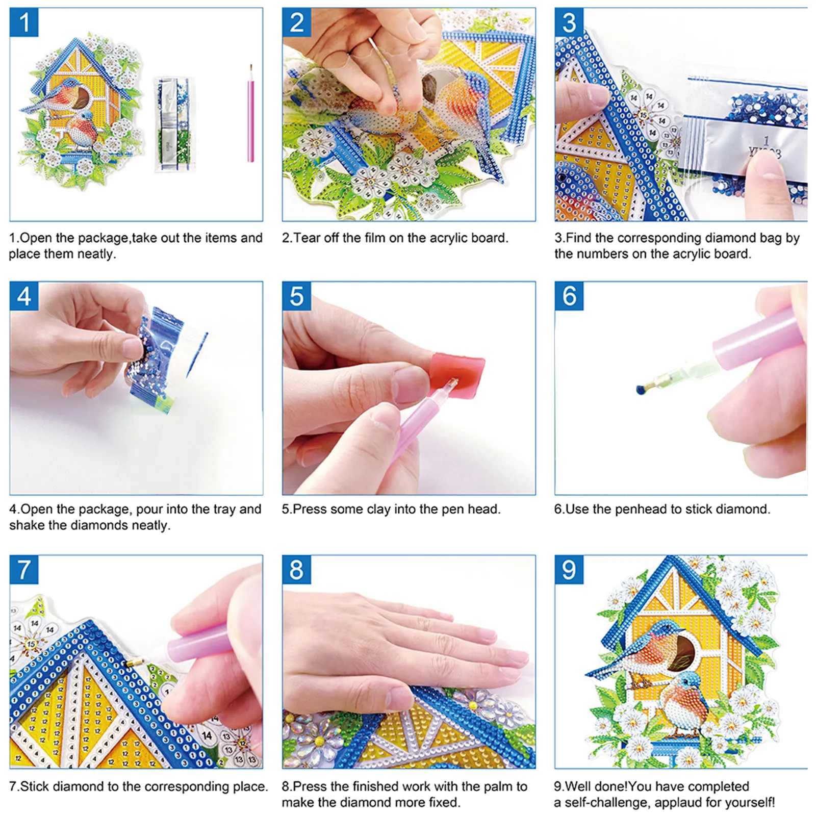 DIY Nativity Scene Diamond Painting Pendant(Single-Sided)