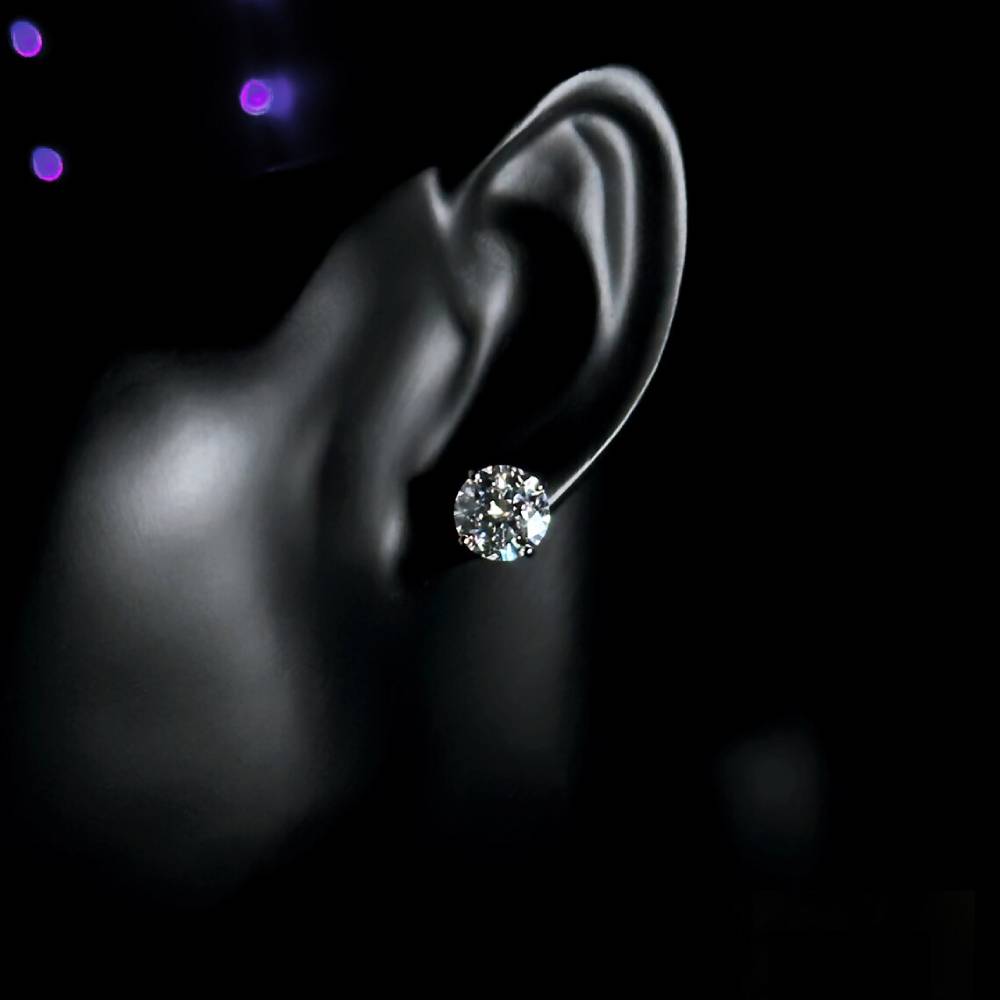 🔥 50% kedvezményes nagy akció! 💎 Klasszikus moissanite gyémánt fülbevaló