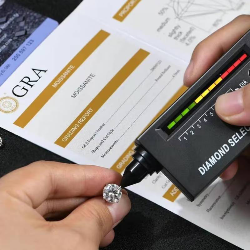 🔥 50% kedvezményes nagy akció! 💎 Klasszikus moissanite gyémánt fülbevaló