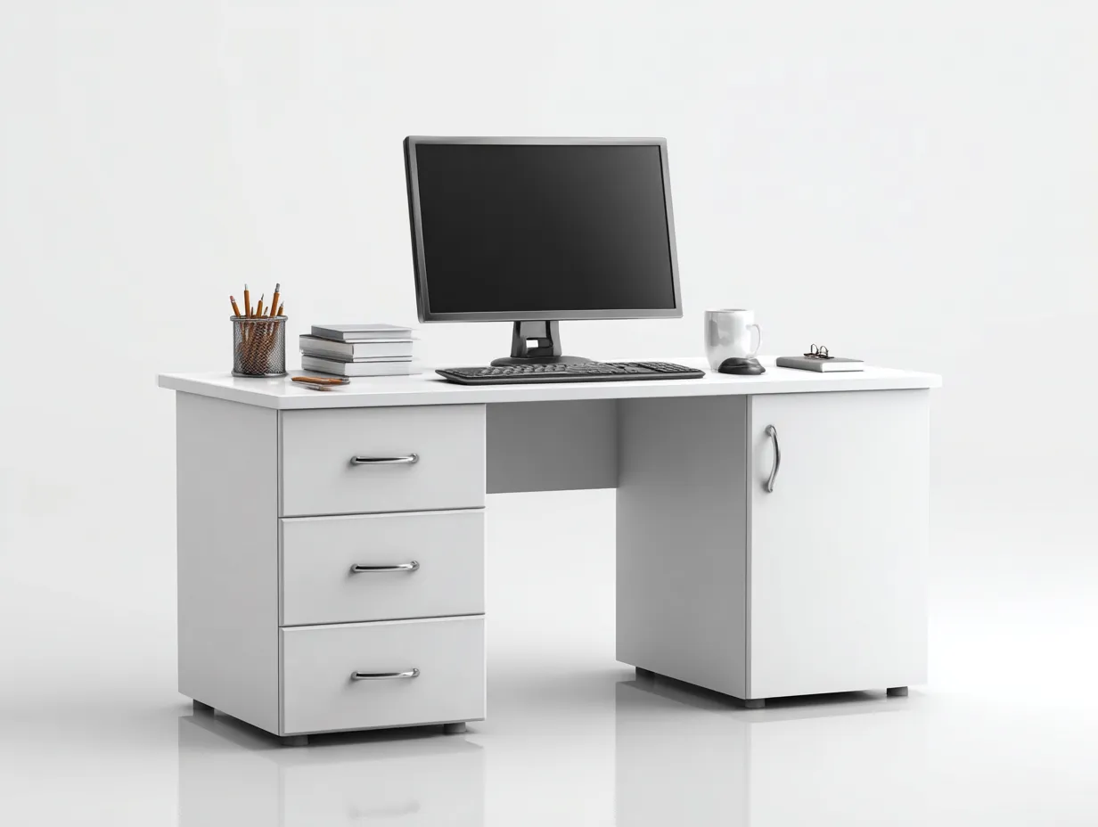 Schreibtisch-Holz-MDF-145x68x75 cm-weiss-moderner Stil-Sofaupio