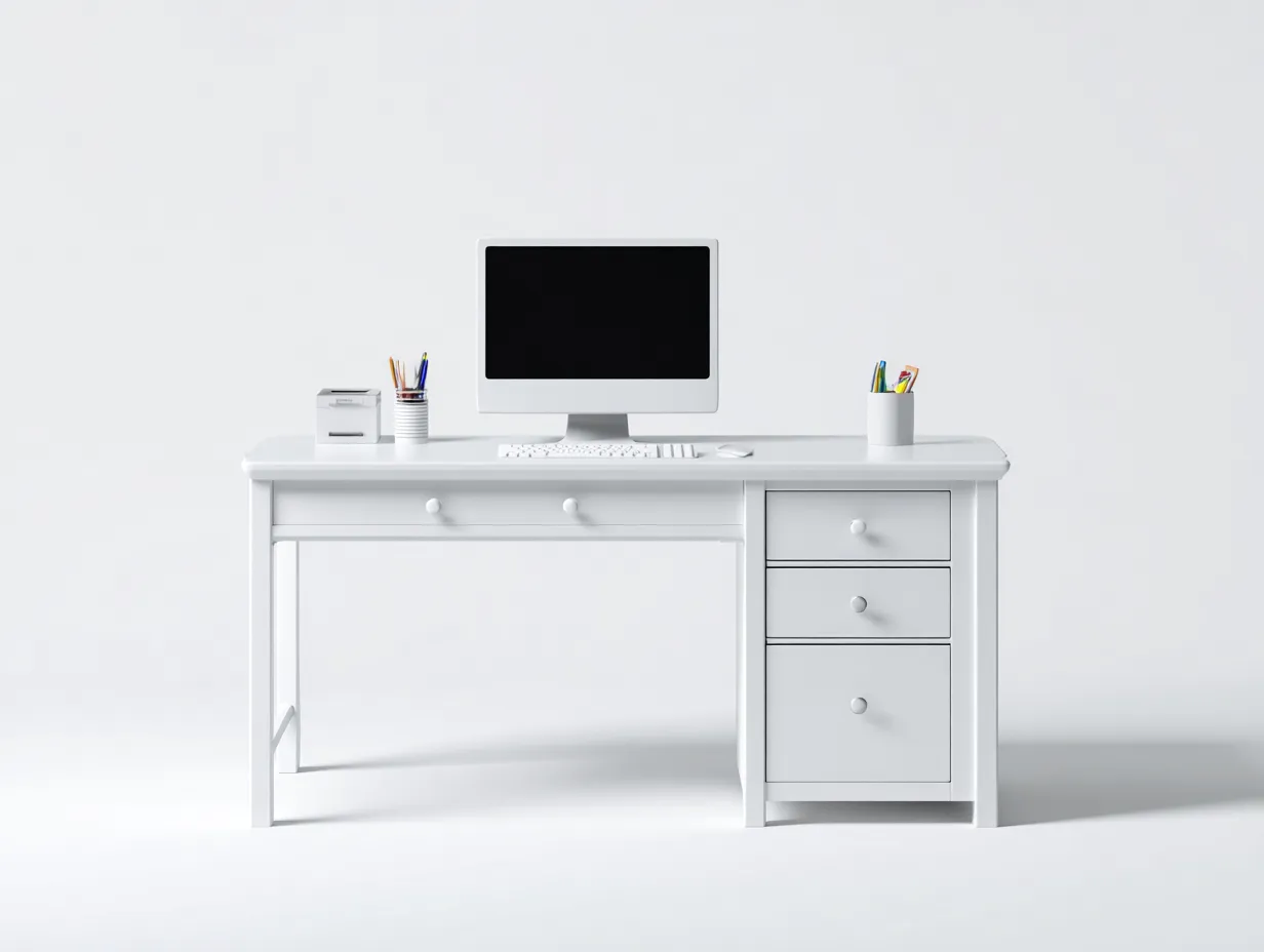 Schreibtisch-Holz-MDF-130x60x75 cm-weiss-moderner Stil-Sofaupio