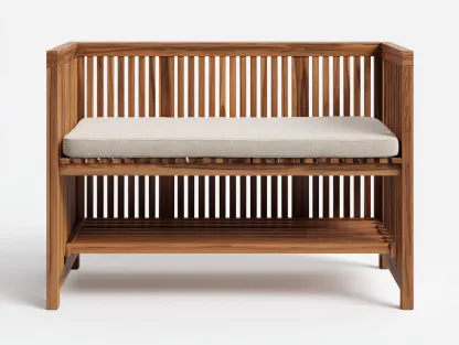 Bancos de jardín de madera maciza con estante inferior 120x55x85 cm - madera natural - para exterior - diseño funcional-Casagoio