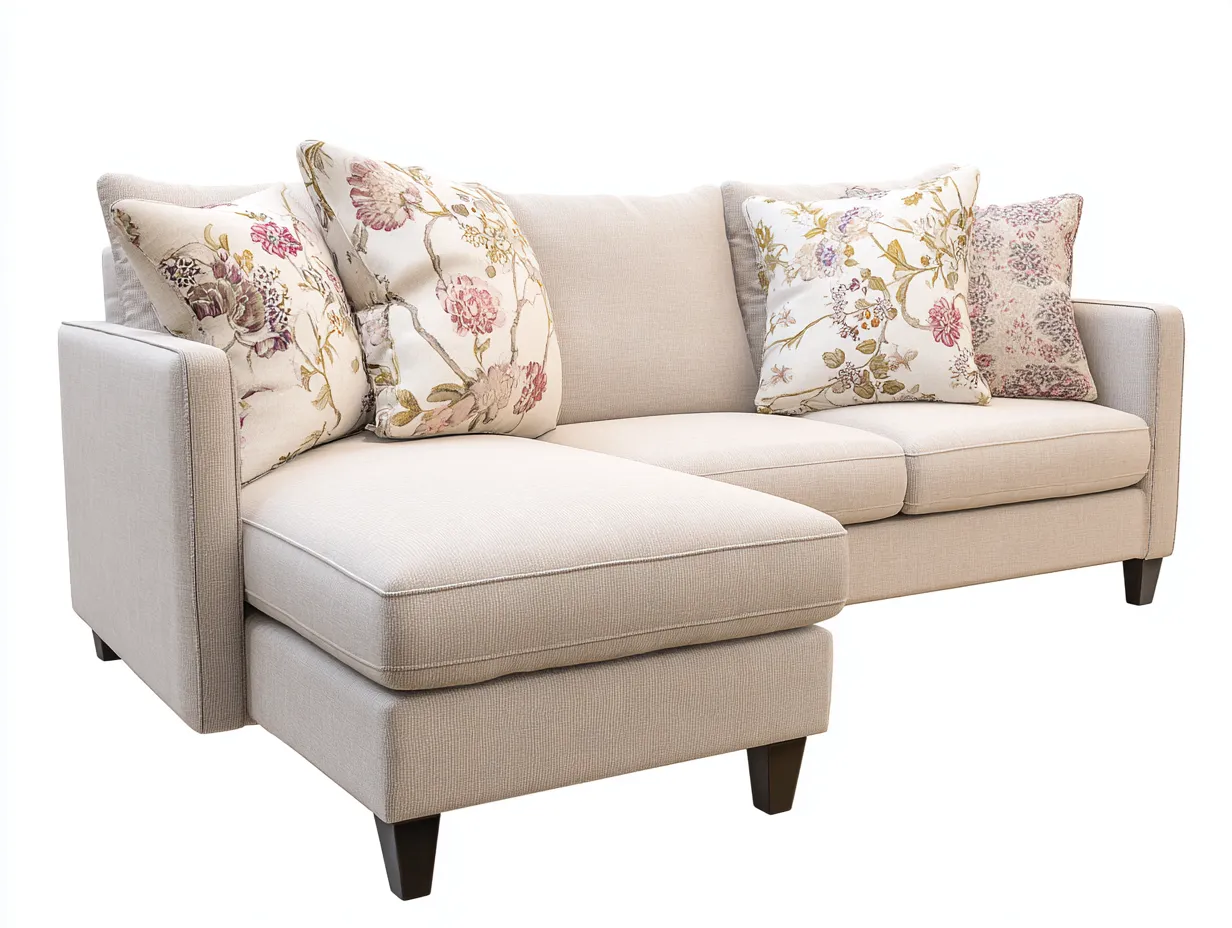 Divano angolare-tessuto-250x160x83 cm-beige-stile classico-Oakgethut