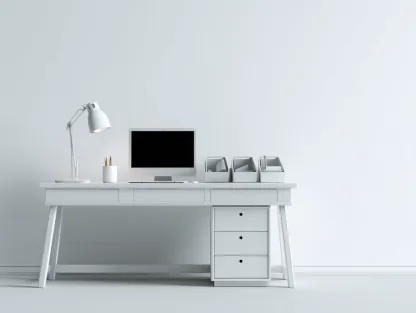 Mesa de oficina de MDF 150x60x75 cm - blanco - diseño moderno-Pinemyyard