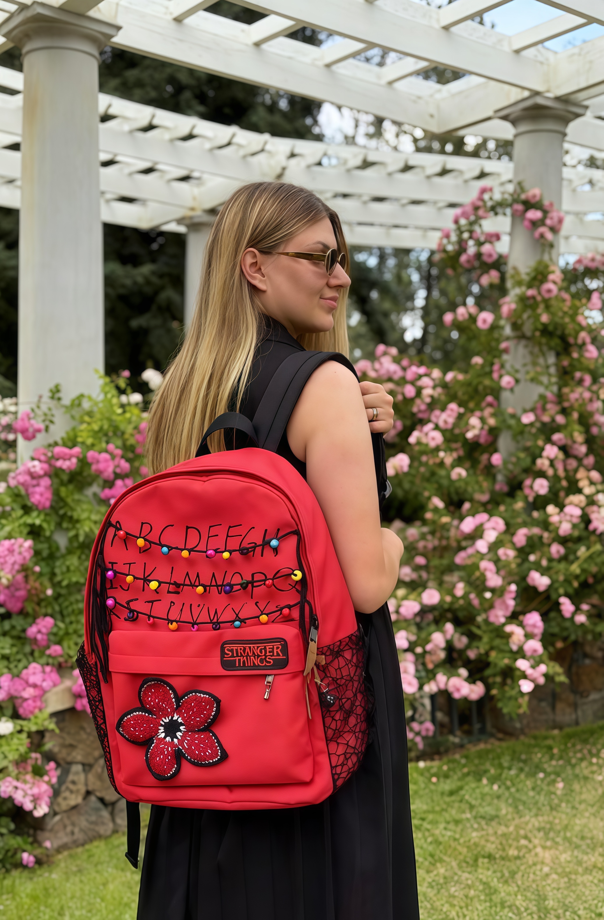 Stranger things Theme Backpack Let's Go to Hawkins Town for Adventure