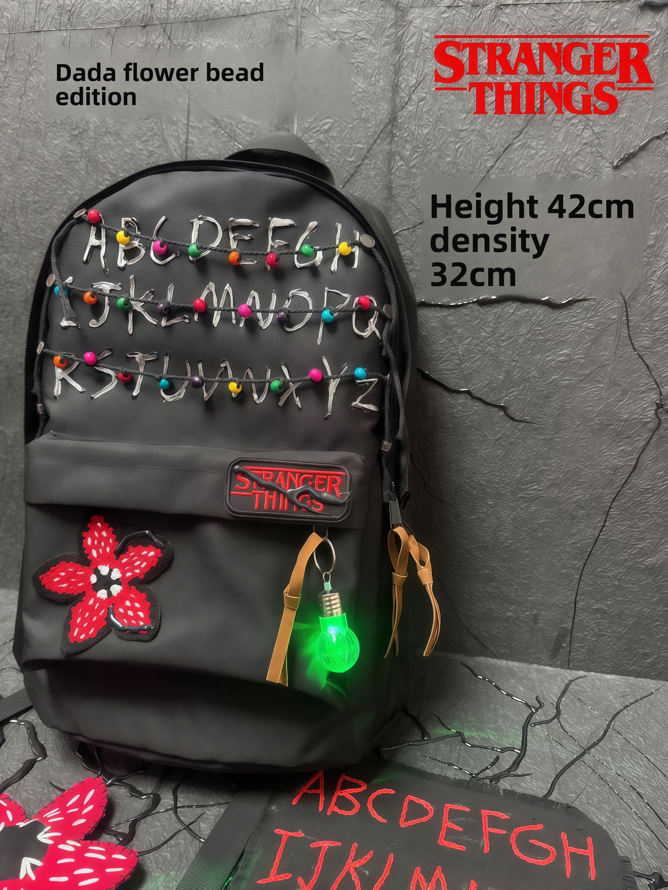 Strange Story Theme Backpack Let's Go to Hawkins Town for Adventure