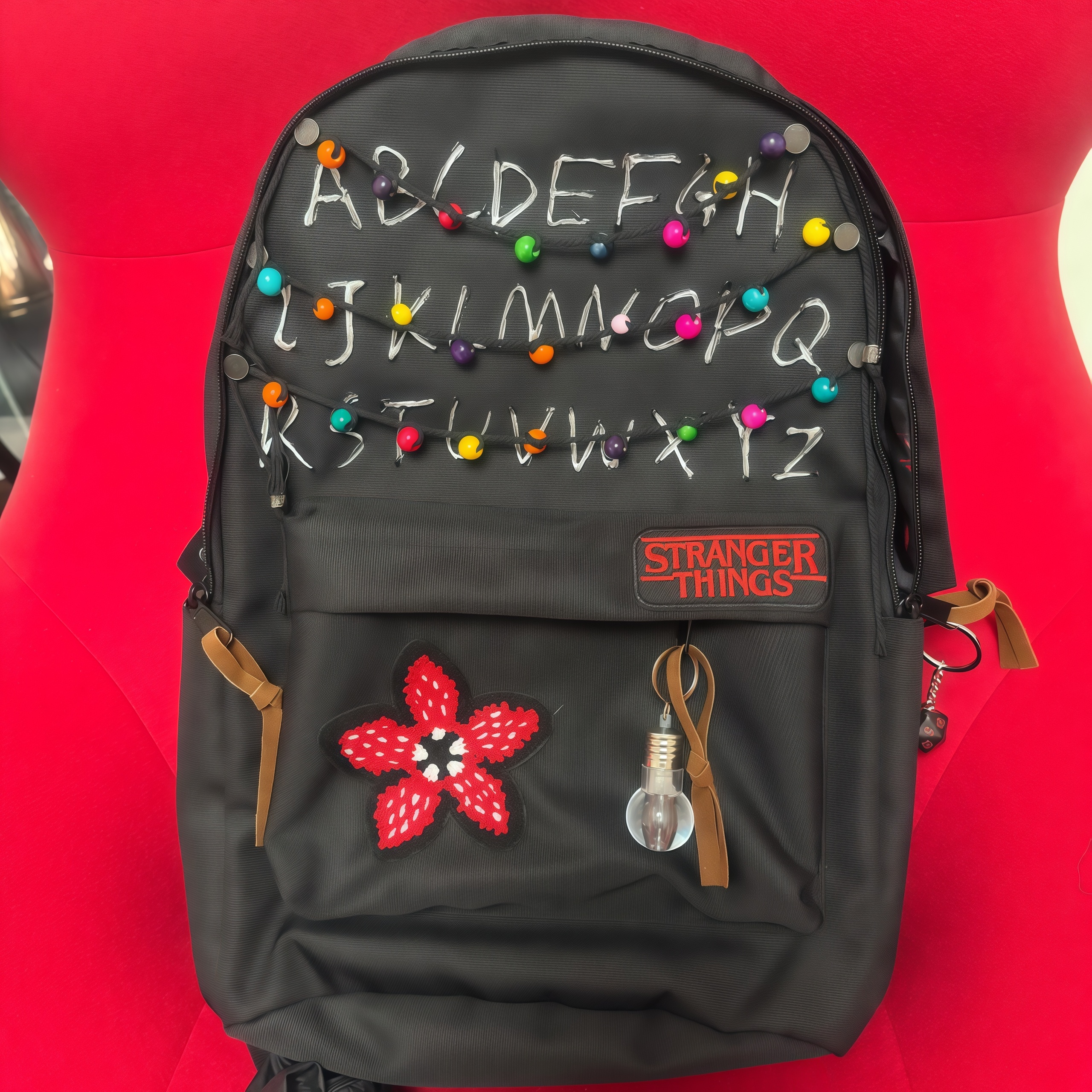 Strange Story Theme Backpack Let's Go to Hawkins Town for Adventure