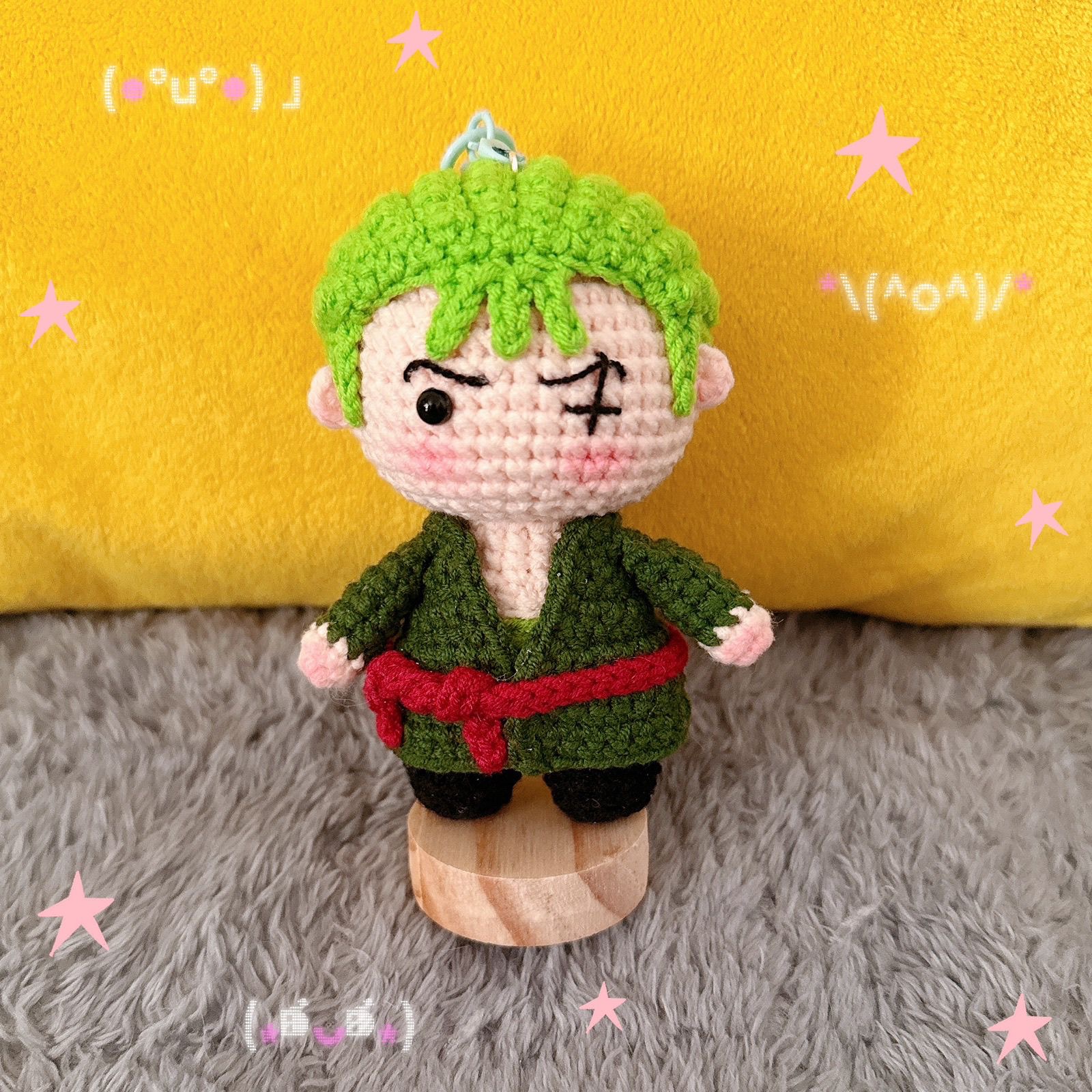 DIY One Piece Zoro Crochet Toys Monkey King Luffy Sanji Nami Zoro Ace Dolls Handmade Crochet Dolls DIY Knitted Toys