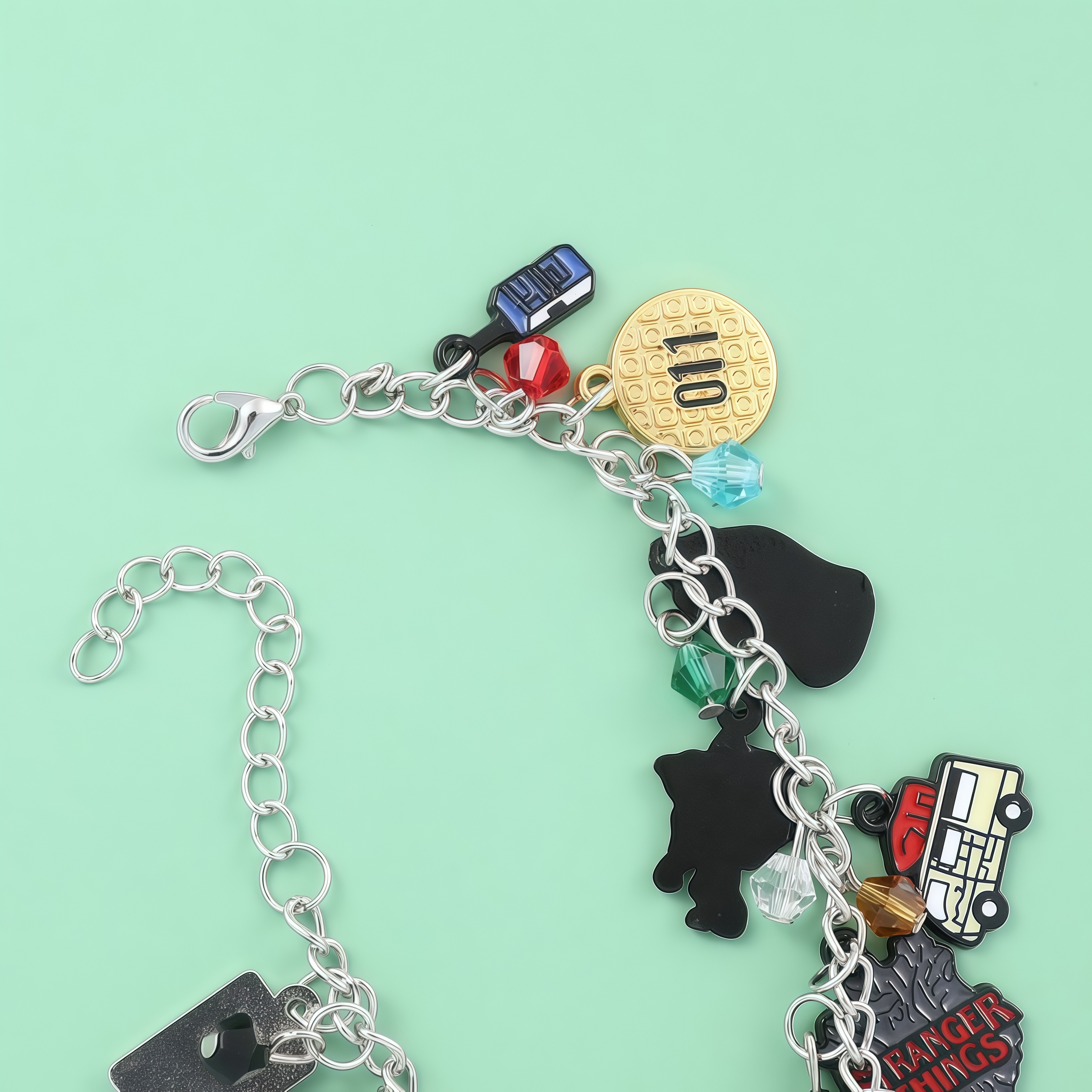 Stranger Things Hellfire Club DIY Bracelet with Assorted Zinc Alloy Pendants & Cartoon Charms Lightweight Customizable Jewelry Gift for Fans Wicker Man 