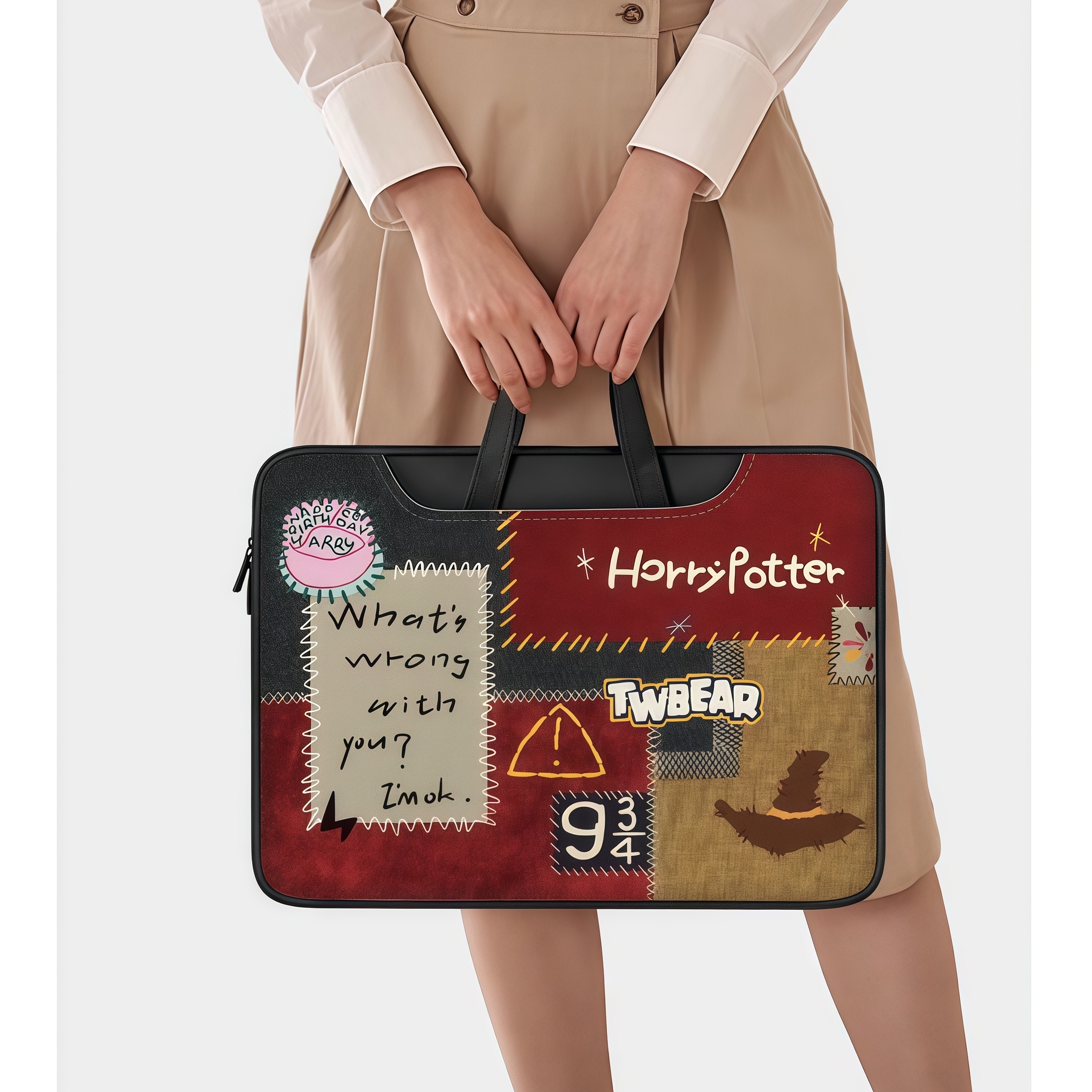 Harry Potter Stranger Things Laptop Sleeve Bag Compatible With Matebook Apple Macbook Pro 13 14 15 16 Inch Shockproof Waterproof Laptop Case Cover For School Office Travel