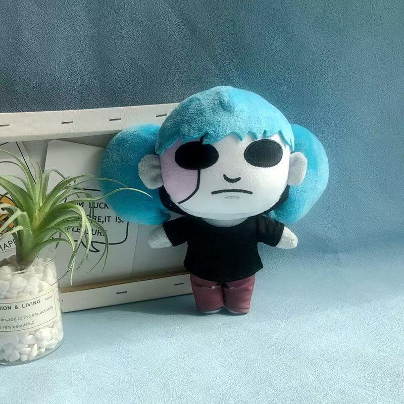 Sally Face Sal Fisher Plush Doll & Keychain, Horror Game Sallyface Stuffed Figure, Multiple Sizes 10cm/20cm/28cm, Halloween Collectible Gift for Fans