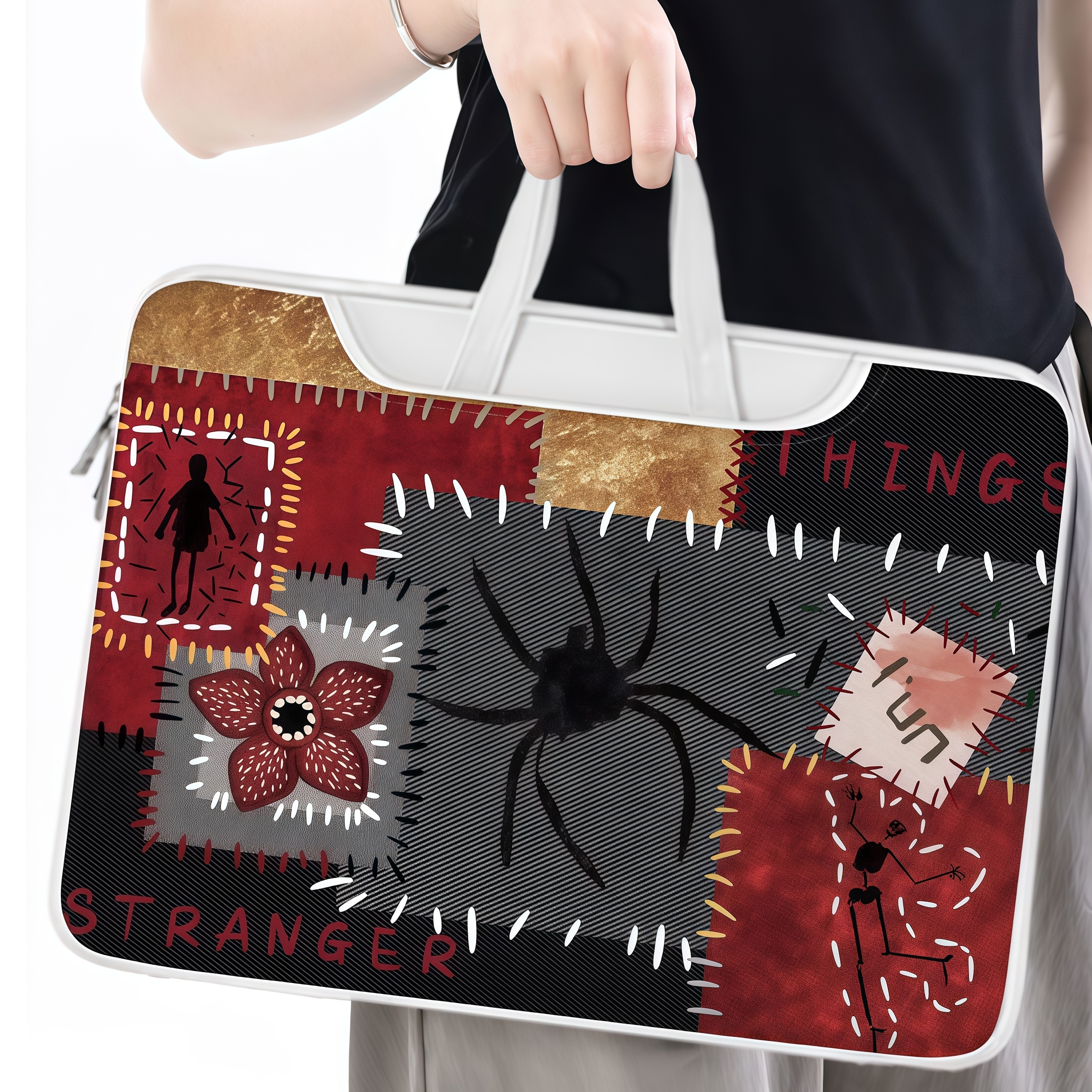 Harry Potter Stranger Things Laptop Sleeve Bag Compatible With Matebook Apple Macbook Pro 13 14 15 16 Inch Shockproof Waterproof Laptop Case Cover For School Office Travel