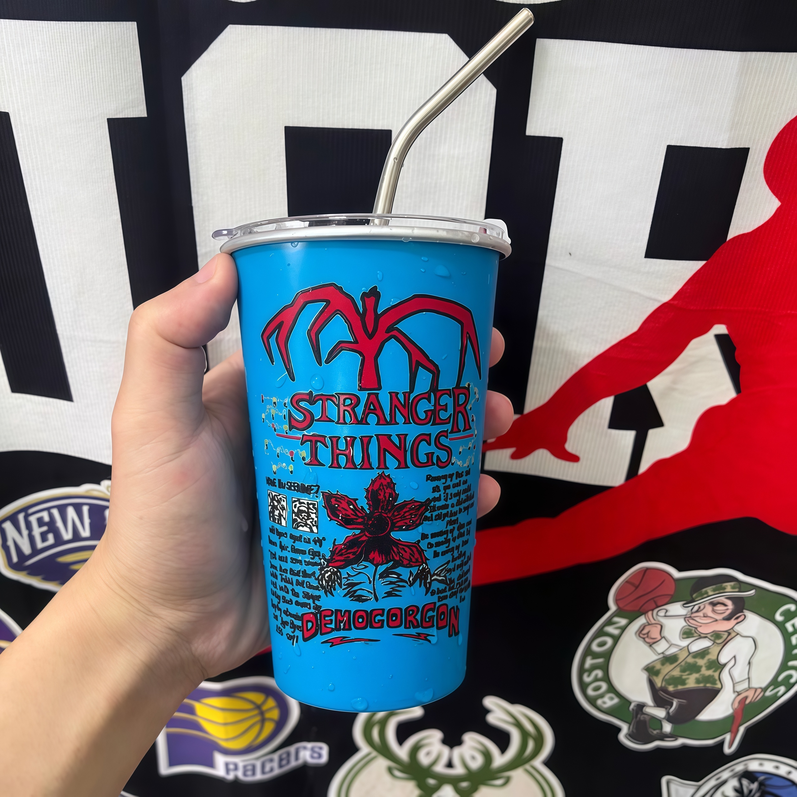 Stranger Things Hellfire Club Cold Color Changing Cup| Food‑Grade Aluminum Novelty Collectible Gift for Fans