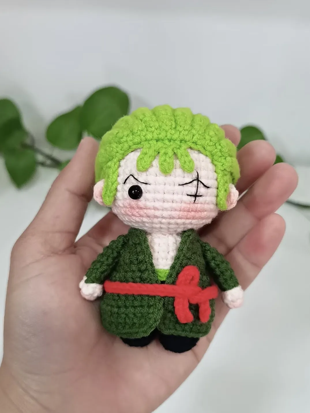 DIY One Piece Zoro Crochet Toys Monkey King Luffy Sanji Nami Zoro Ace Dolls Handmade Crochet Dolls DIY Knitted Toys