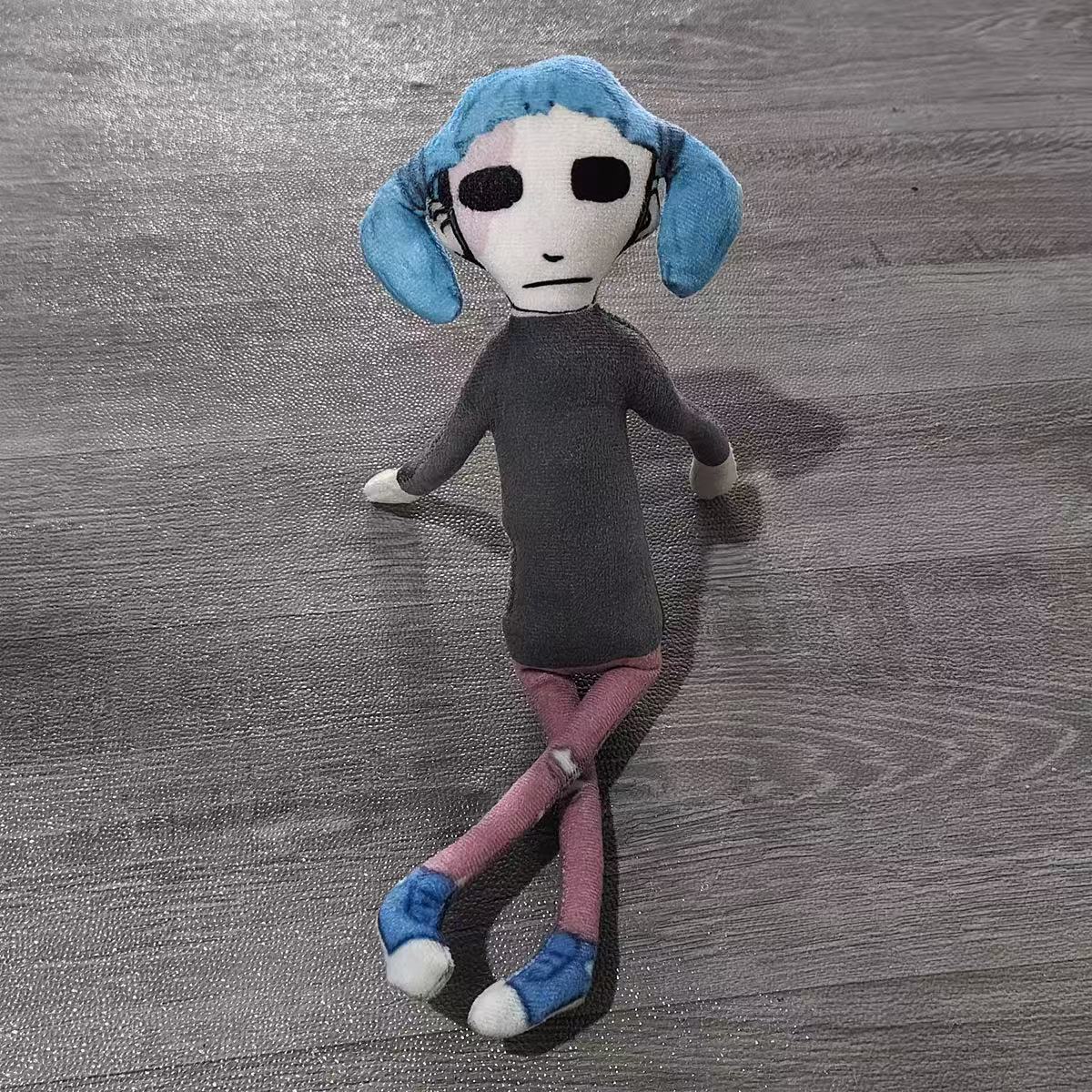 Sally Face Sal Fisher Plush Doll & Keychain, Horror Game Sallyface Stuffed Figure, Multiple Sizes 10cm/20cm/28cm, Halloween Collectible Gift for Fans