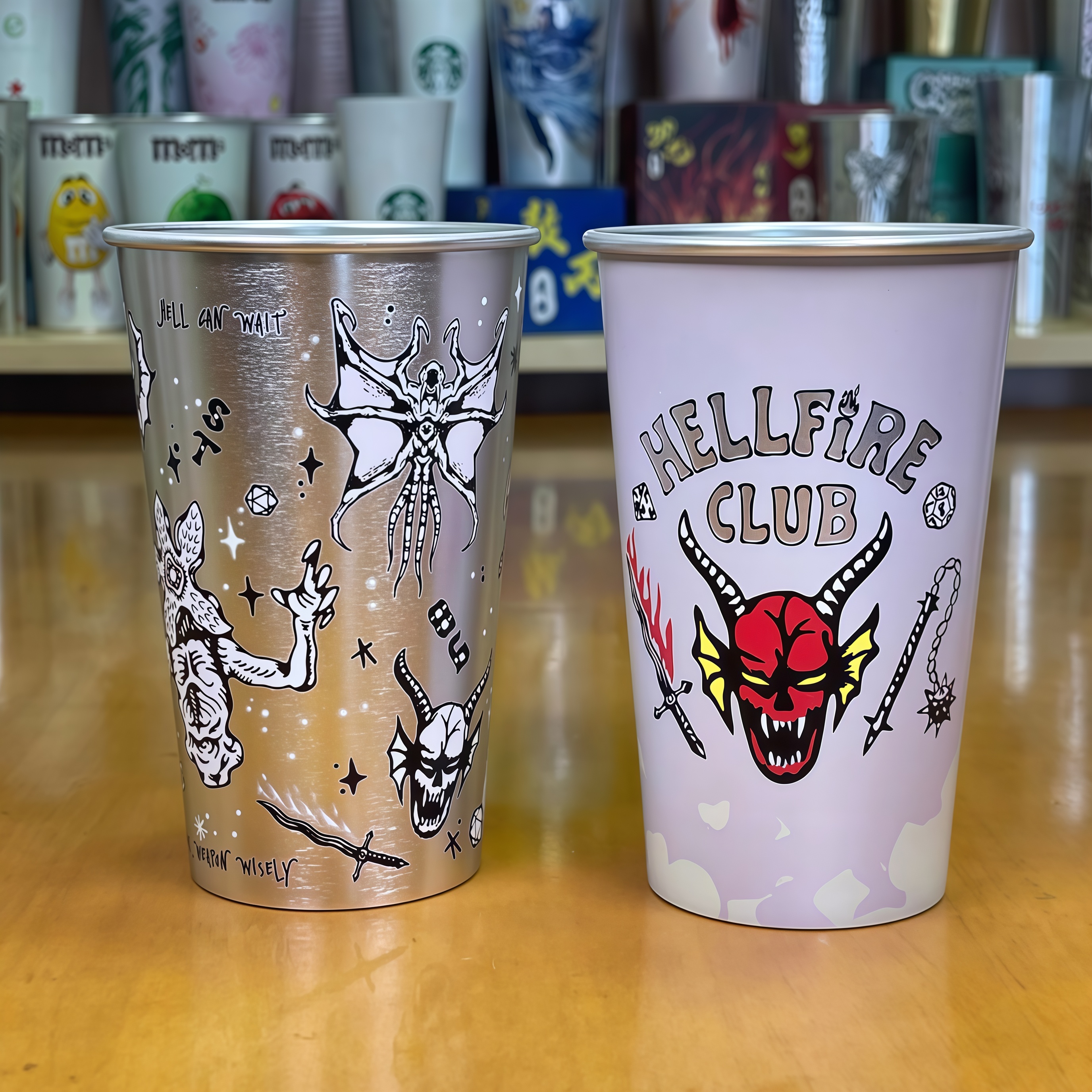 Stranger Things Hellfire Club Cold Color Changing Cup| Food‑Grade Aluminum Novelty Collectible Gift for Fans