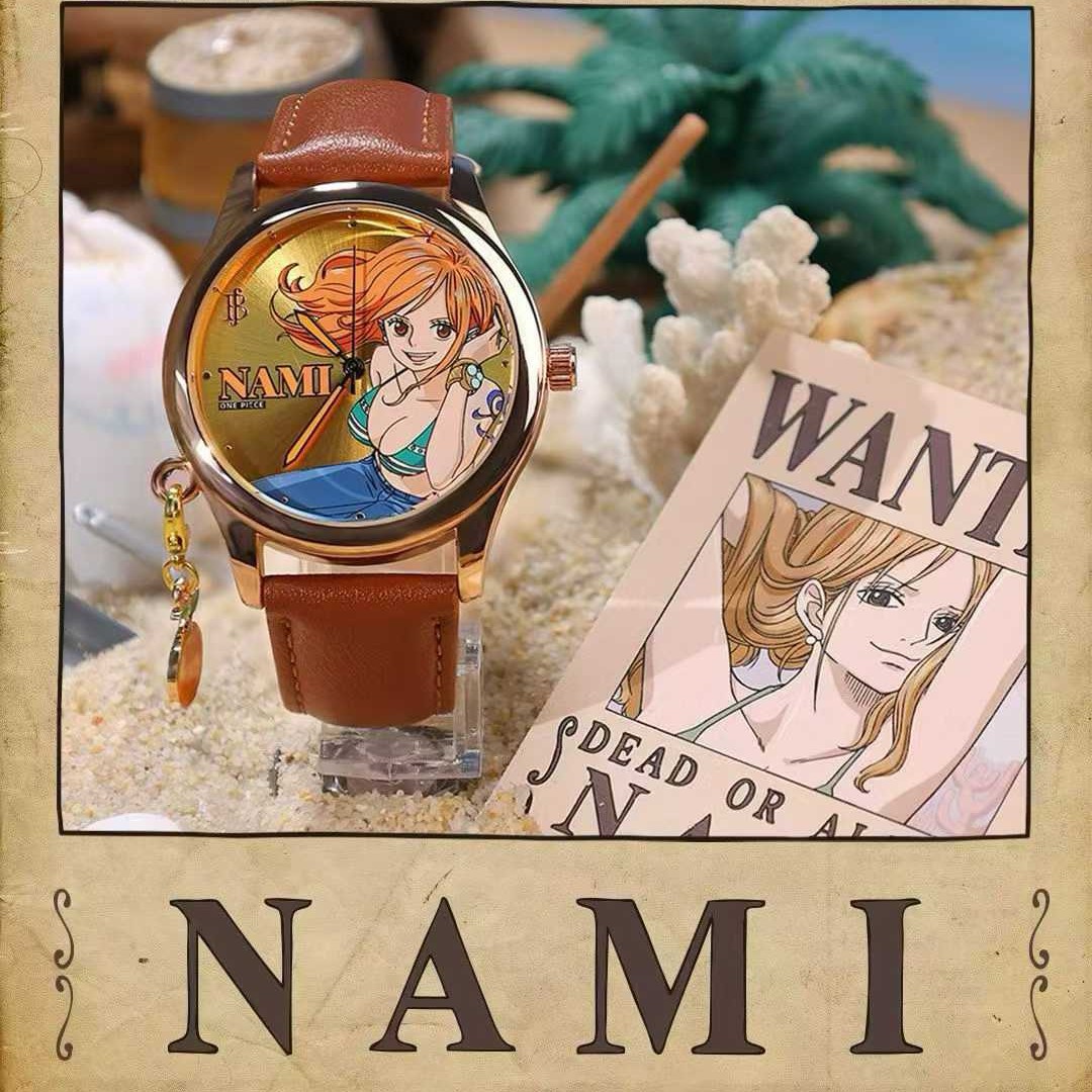 One Piece blind box watch anime two-dimensional characters Luffy, Zoro, Sanji, Nami wristwatch blind box