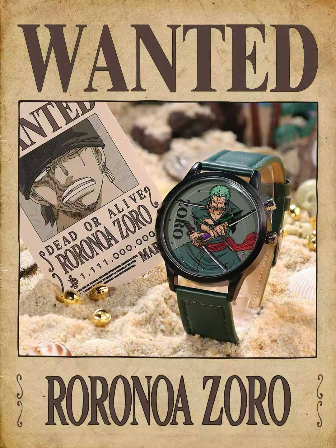 One Piece blind box watch anime two-dimensional characters Luffy, Zoro, Sanji, Nami wristwatch blind box