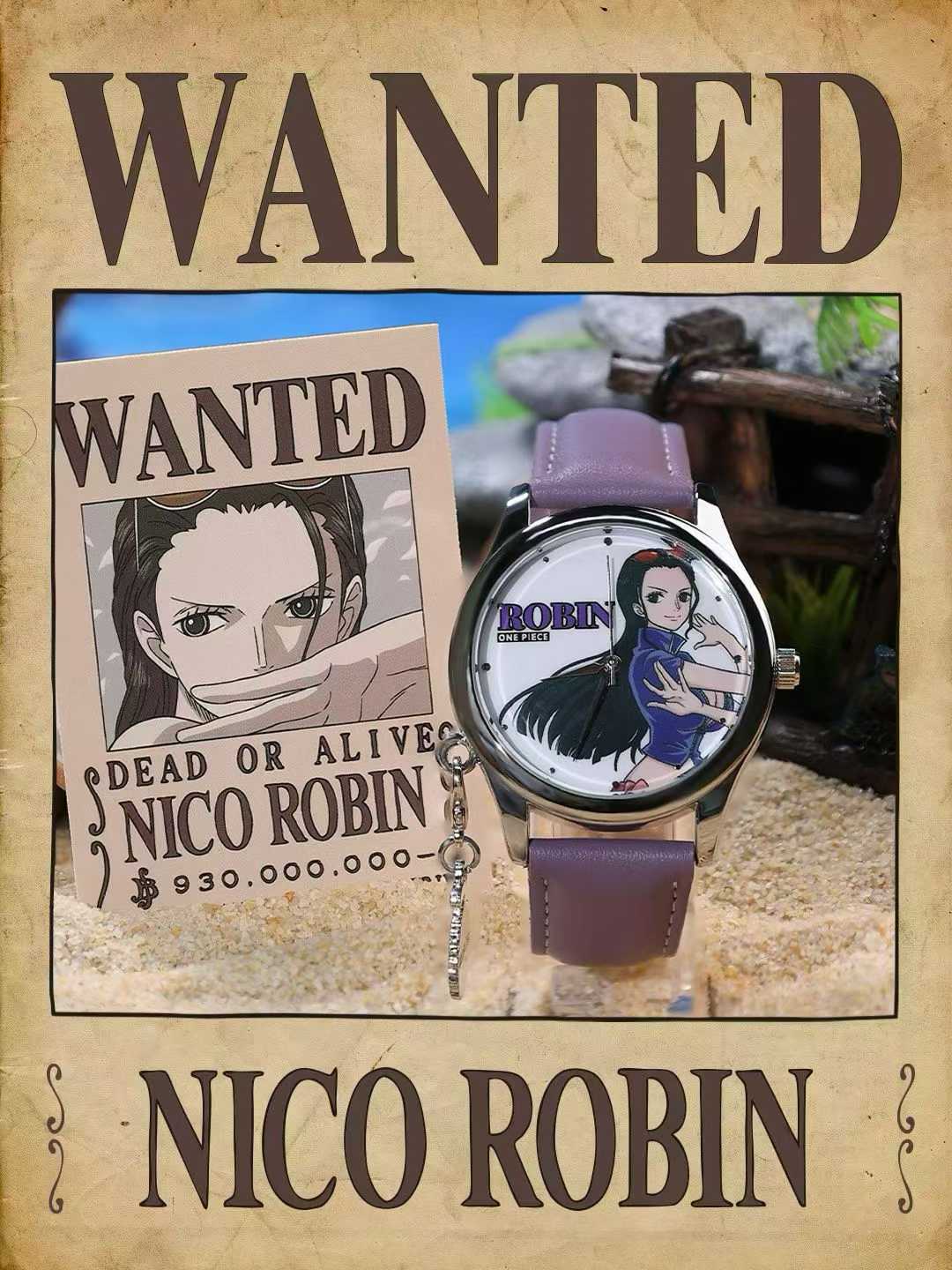 One Piece blind box watch anime two-dimensional characters Luffy, Zoro, Sanji, Nami wristwatch blind box