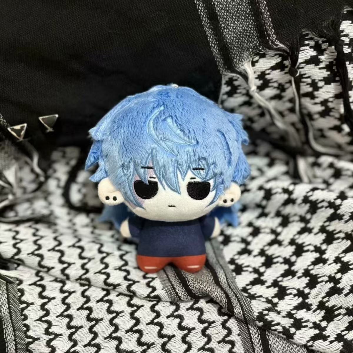 Sally Face Sal Fisher Plush Doll & Keychain, Horror Game Sallyface Stuffed Figure, Multiple Sizes 10cm/20cm/28cm, Halloween Collectible Gift for Fans