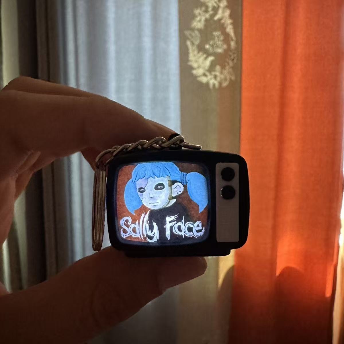 Sally Face Sal Fisher Plush Doll & Keychain, Horror Game Sallyface Stuffed Figure, Multiple Sizes 10cm/20cm/28cm, Halloween Collectible Gift for Fans