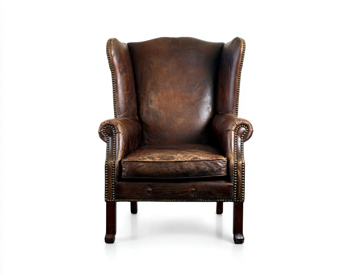 Poltrona in pelle - Pelle - 92x84x108 cm - Marrone - Stile classico-Homiupbay